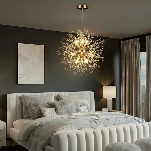 Lustre plafonnier bouquet lumineux
