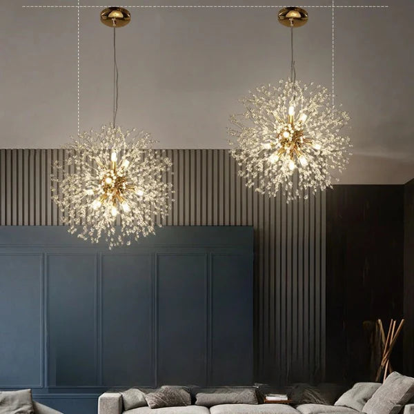 Lustre plafonnier bouquet lumineux