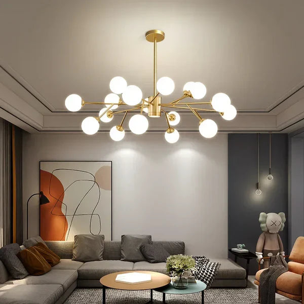 Plafonnier moderne globes multiples