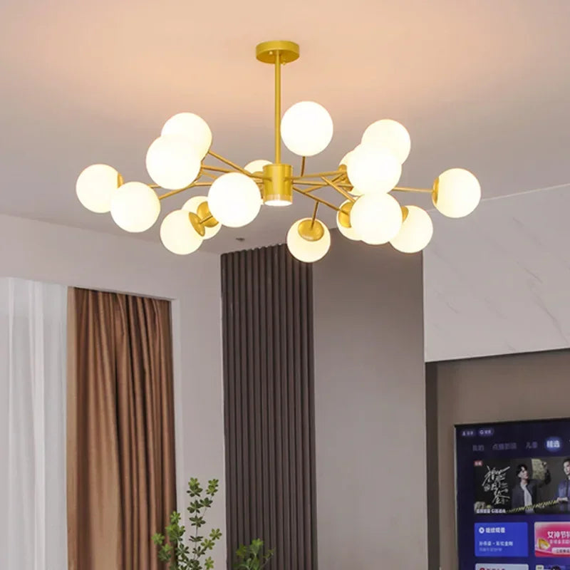 Plafonnier moderne globes multiples