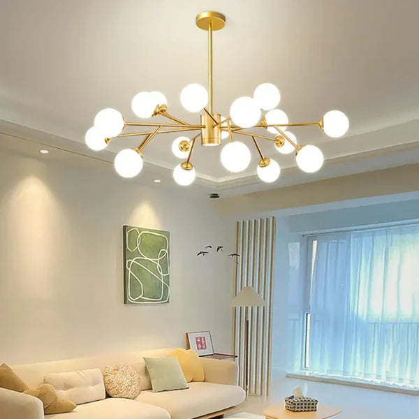 Plafonnier moderne globes multiples